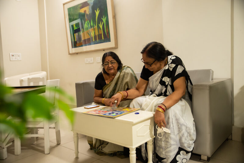 two old womens playing