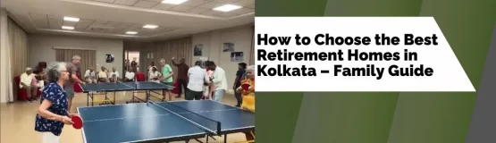 A group of senior citizens interacting and enjoying activities together in a retirement home.