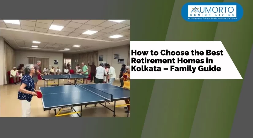 A group of senior citizens interacting and enjoying activities together in a retirement home.